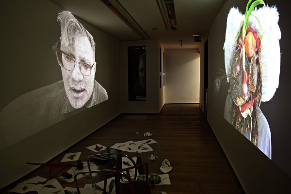 24 What! Art though like the Adder waxen and deaf_ Rafael Perez Hernando Gallery Madrid Video Instalaltion in two channels